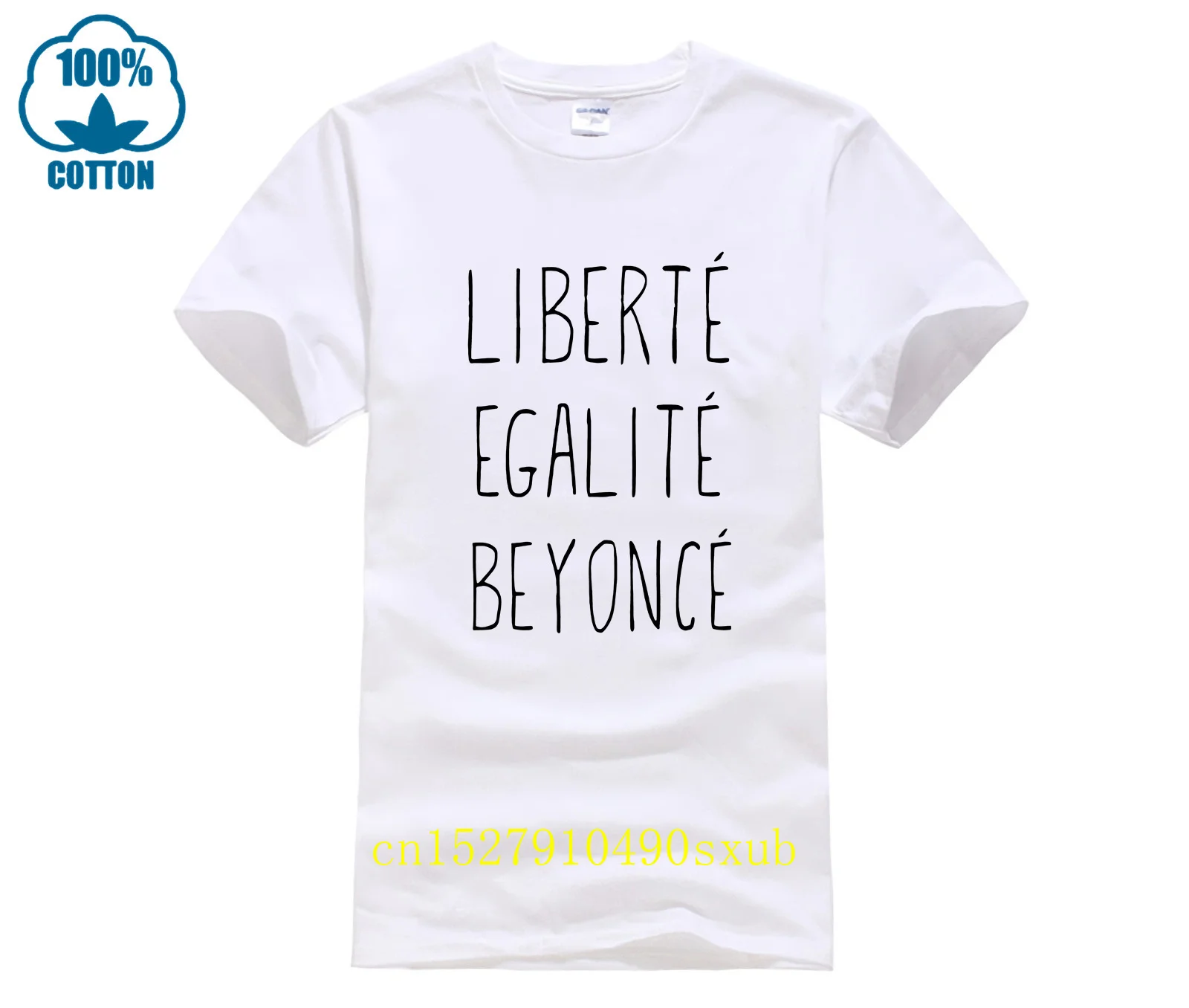 T-Shirts d'été slim pour hommes, 100% coton, vêtements de sport pour hommes, T-Shirt Liberte Egalite Beyonce, col rond, T-shirt cool pour hommes