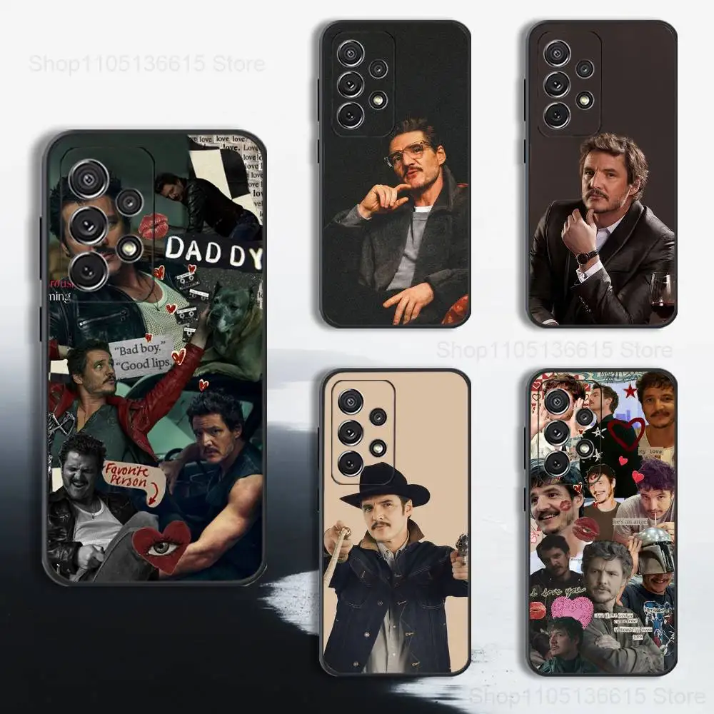 

P-Pedro P-Pascal Actor Phone Case For Samsung S25,S24,S23,S22,S21,S20,S10,Ultra,Plus,Lite,FE,Soft Silicone Black Cover