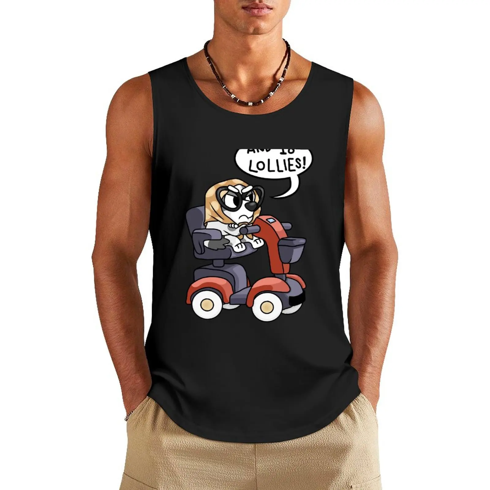 and 18 lollies! Tank Top sleeveless tshirts for men sleeveless shirts