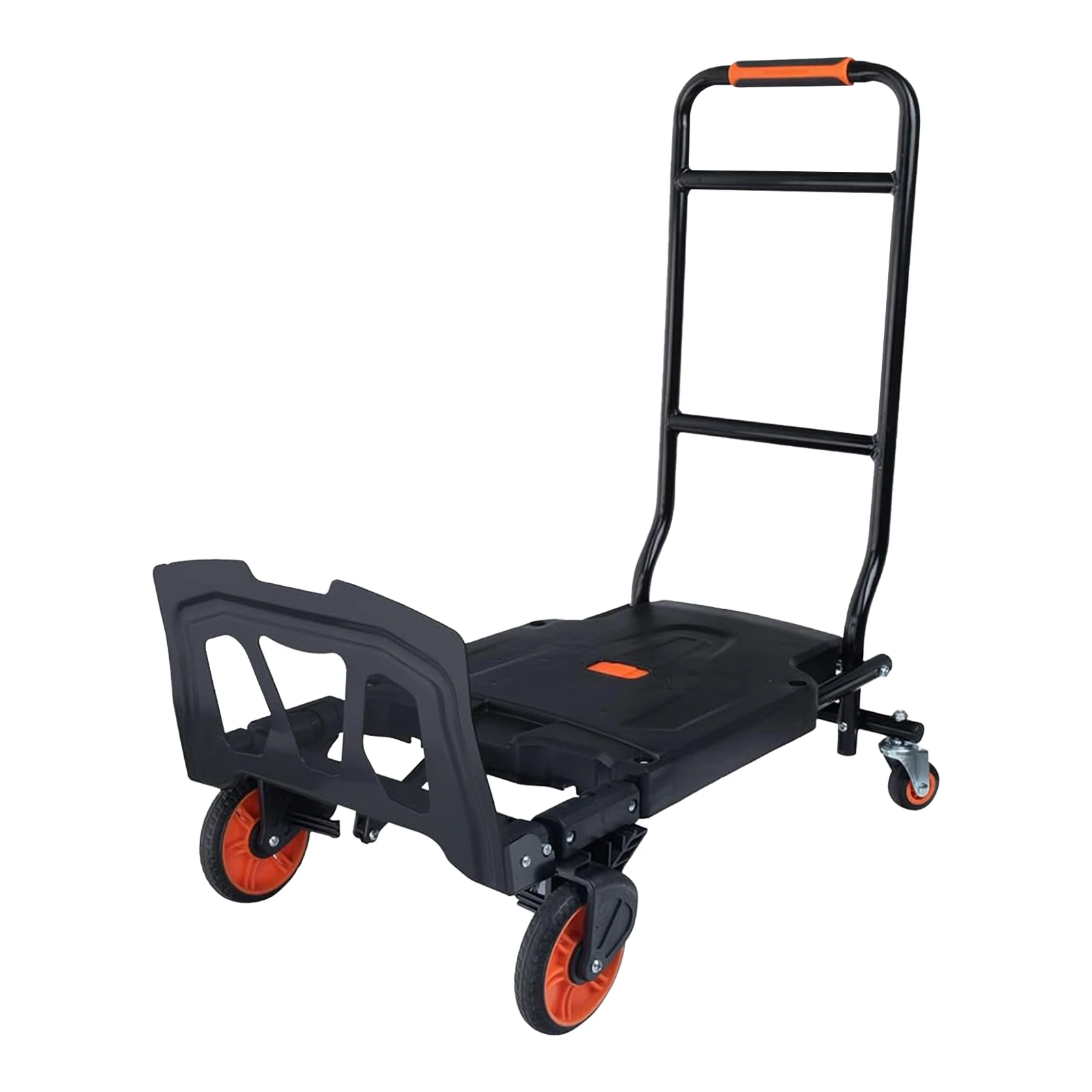 

Portable Hand Cart, 2-in-1 Hand Moving Truck Heavy Duty, Wheeled Grocery Carts, for Travel, Workplace, Warehouse, Distribution,