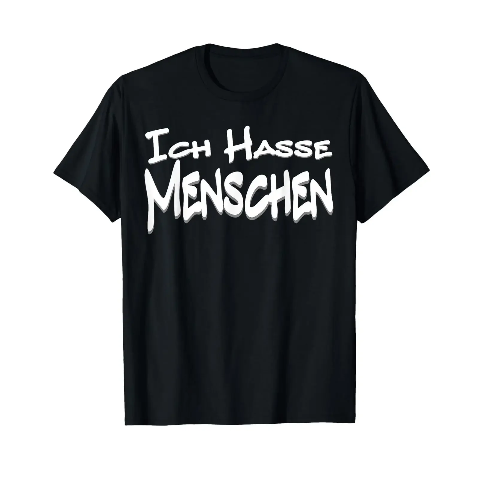 Футболка «Ich Hasse Menschen» винтажная, унисекс, стильная, в стиле стритвир, мягкая, дышащая, с графическим принтом, универсальная, эластичная.