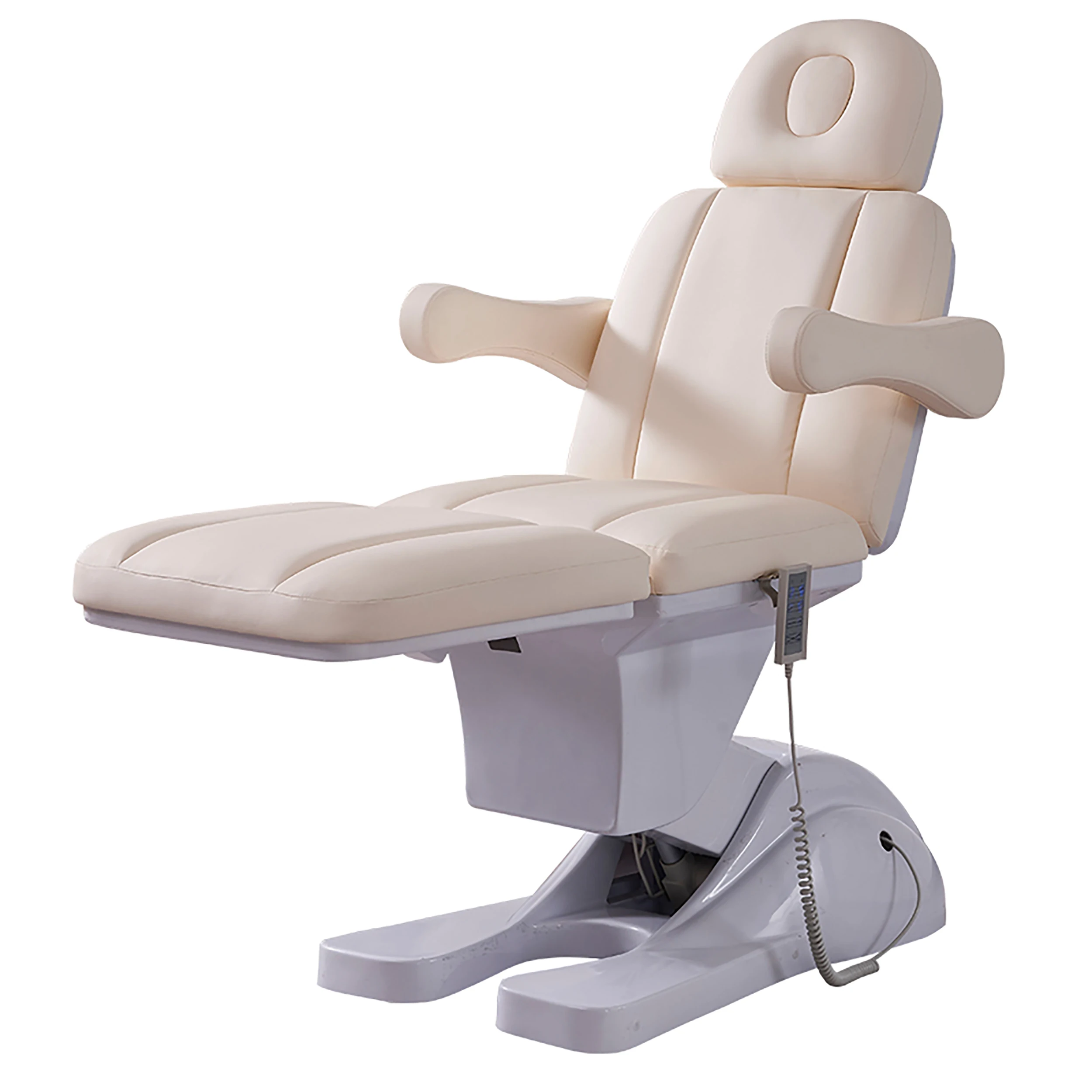 Professional Spa Beauty Bed White Electric Facial Bed Beauty Salon Multifunctional Reclining Tattoo Bed