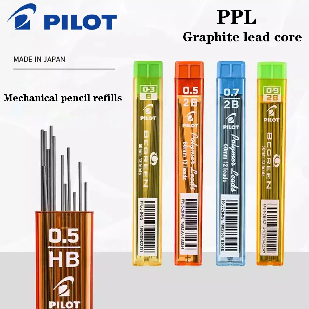 

Japan PILOT Graphite Lead Mechanical Pencil Lead 0.3/0.5/0.7mm Movable Pencil Refill PPL-5 Drawing Graffiti Student Stationery
