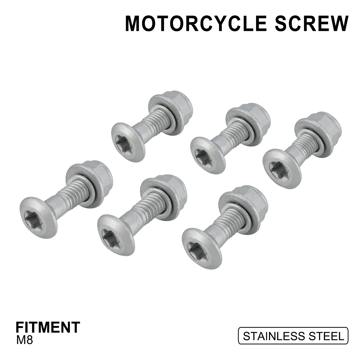 6 قطعة 8*25 مللي متر أسنان العجلة البقع مجموعات مسامير لهوندا سوزوكي كاواساكي ياماها KTM RMZ DRZ YZF KXF KLX CRF الترابية دراجة الطرق غير الممهدة #2