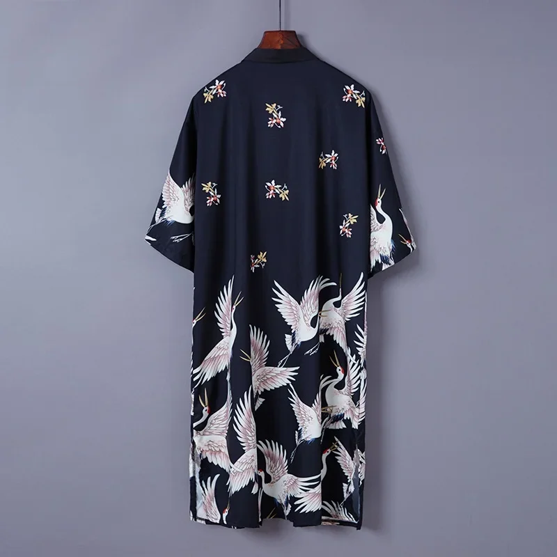 Japanese Kimono Traditional Chinese Dress Qipao Kimono Cardigan Men Haori Asian Clothes Japanese Streetwear Women Yukata 12810