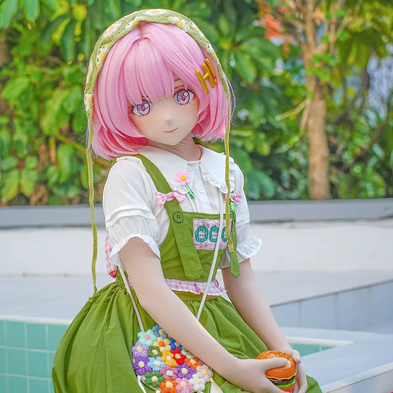 Anime diadema completa bloqueo personalizar muñeca cruzada completa mujer/niña personaje de dibujos animados Kig Cosplay máscara de Kigurumi BJD