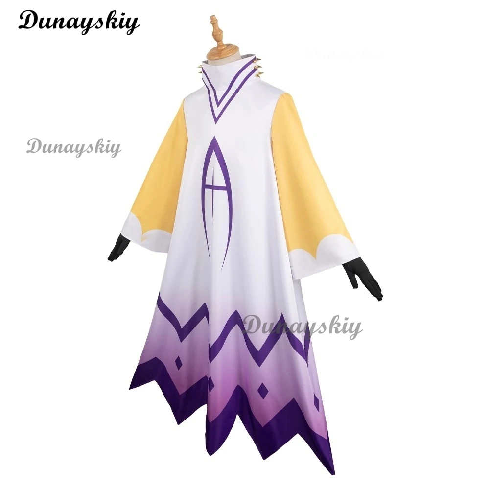 Hazbin Adam Cosplay Anime Hotel Man Angel Halo Angel Wings Ubrania Kostium Cosplay Garnitur Unisex cos Halloween Party Costume