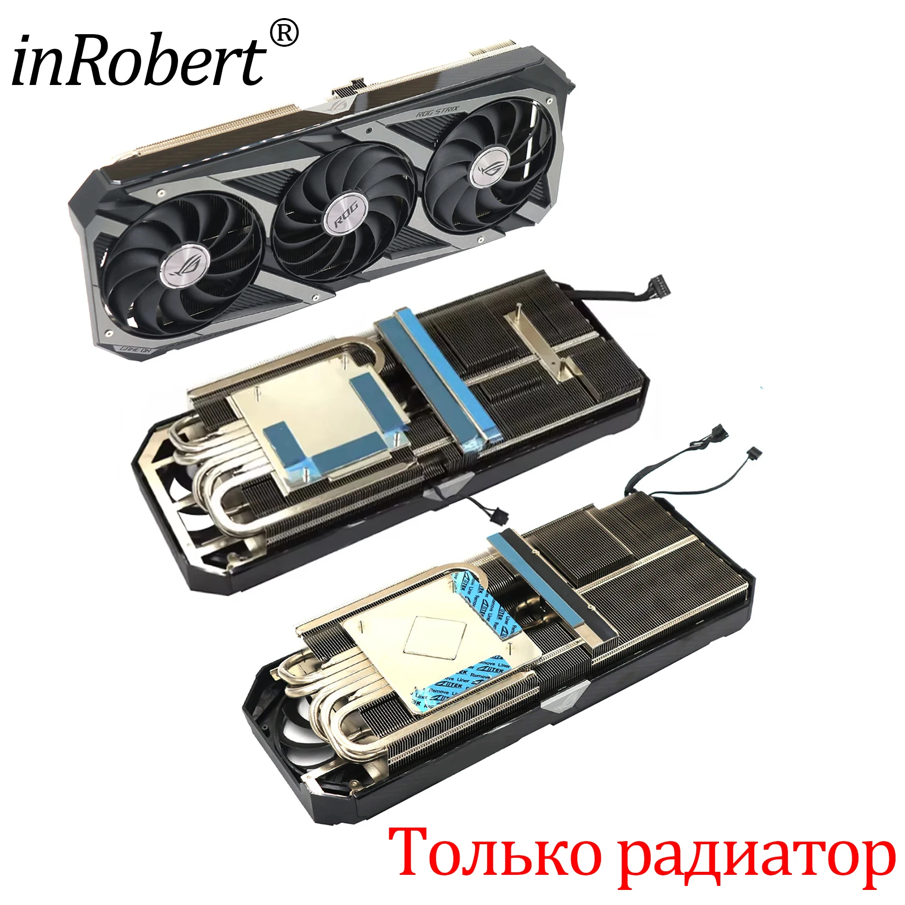 CF1010U12S 95MM radiator do ASUS ROG STRIX RTX 3060Ti 3070 3070Ti 3080 3080Ti 3090 RX 6700XT 6750XT 6800 chłodzenie karty graficznej