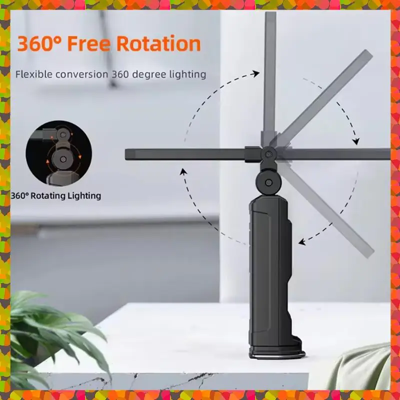 Promotion! G16-S COB Work Lights LED Flashlight With Magnetic Base Rechargeable Battery Display For Car Repair