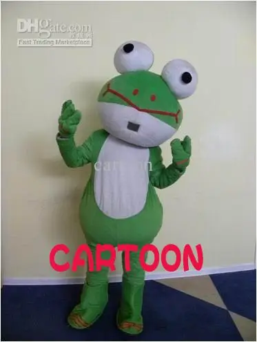 Novo personagem adulto sapo mascote traje halloween vestido de natal adereços de corpo inteiro roupa traje da mascote