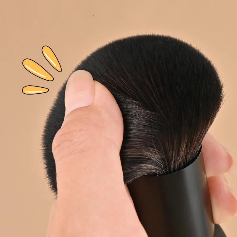 Dwustronny pędzel do makijażu, duży rozmiar, do stosowania na sucho i na mokro, narzędzia kosmetyczne, przenośny pędzel do pudru sypkiego, różu, puderka.