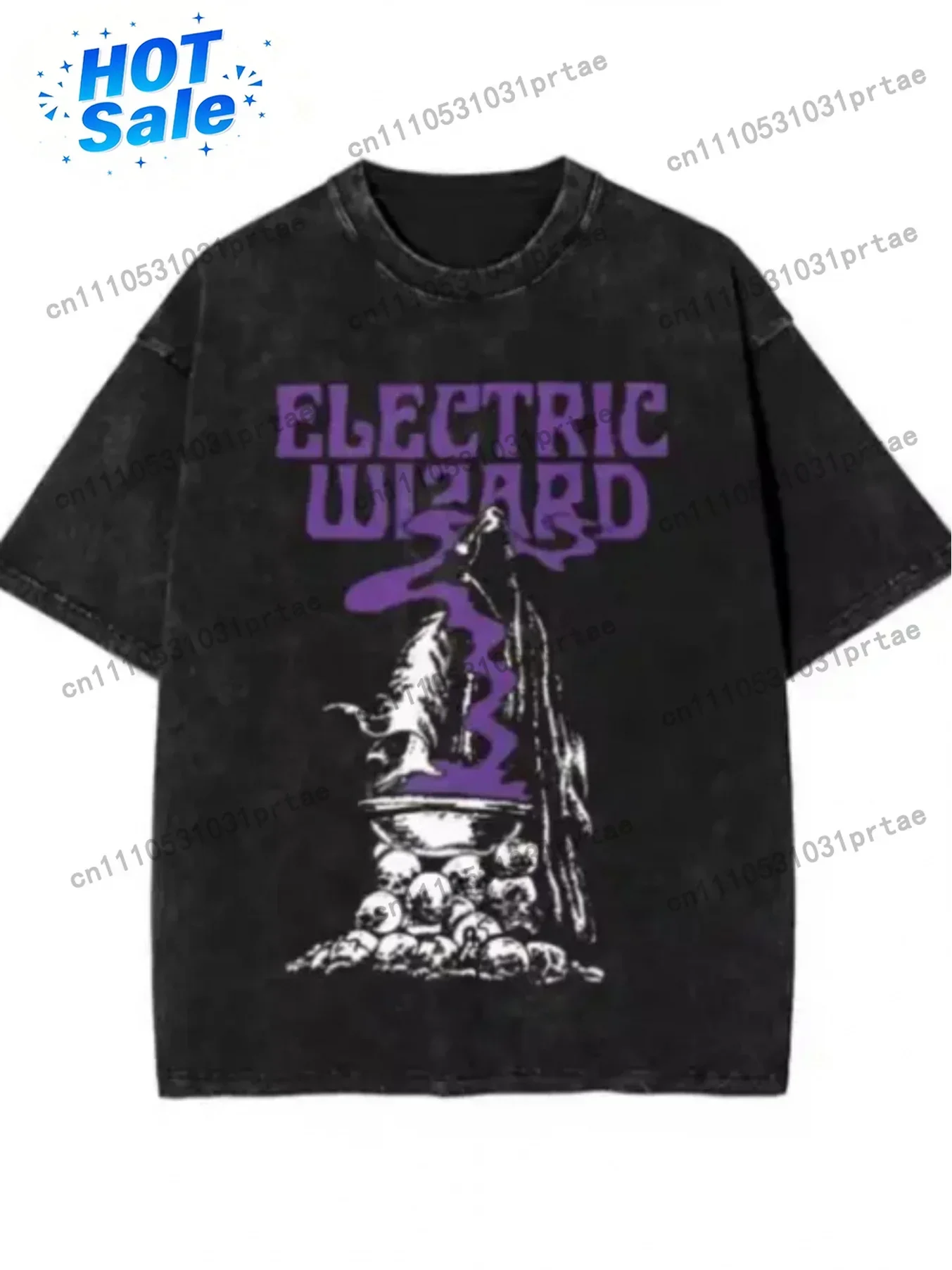 Men's Vintage Rock Pharmacy Print T-Shirt Loose Fit Short Sleeve with Skull & Potion Lab for Halloween Costume Party Outfit Red