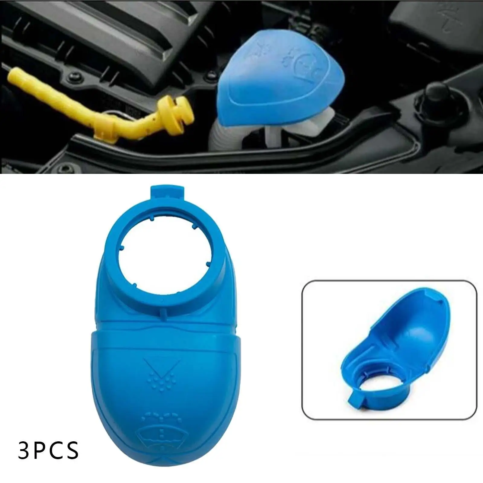 

3 шт., колпачки для резервуара мойки 6V0955485 Blue, запчасти для Skoda