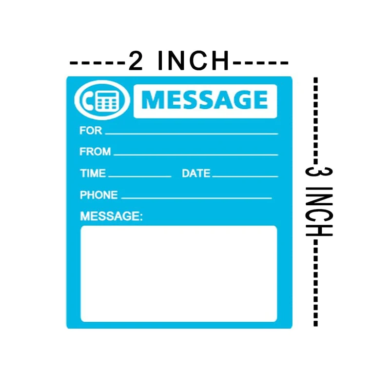 Phone Message Pad,2x3 inch Telephone Message Stickers for Office,180 Pcs Per Pack