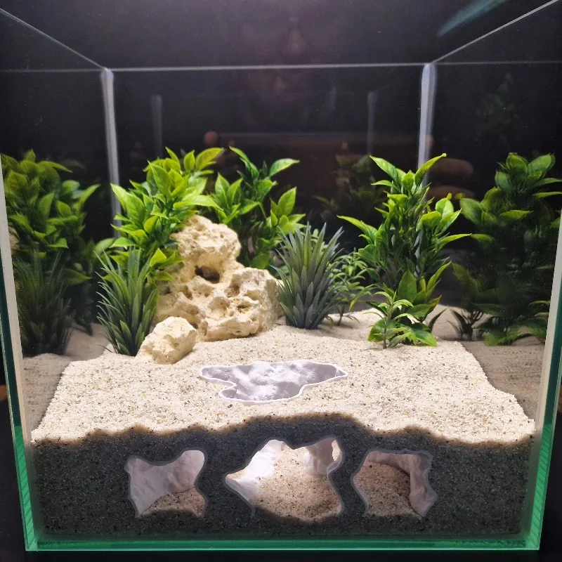 

Экологичный аквариумный орнамент - 3D-печатные креветки, скрывающая дворцовую пещера для небольших резервуаров