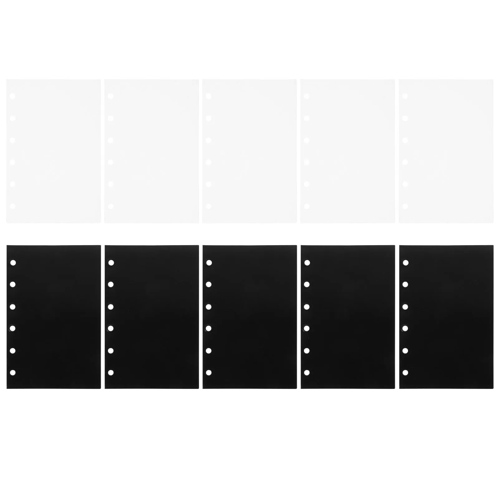

Folder Binder Pocket Organizer Clear Document File Pouch 6 Pocket Binder for Office Supplies Storage Portable Study Travel