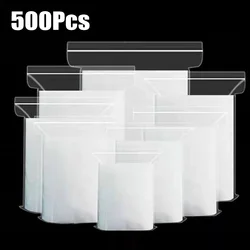 100/300/500PCS Thickened Transparent Storage Bag Small Plastic Bags Kitchen Storage Sealed Bag Packaging Food Jewelry Organizer