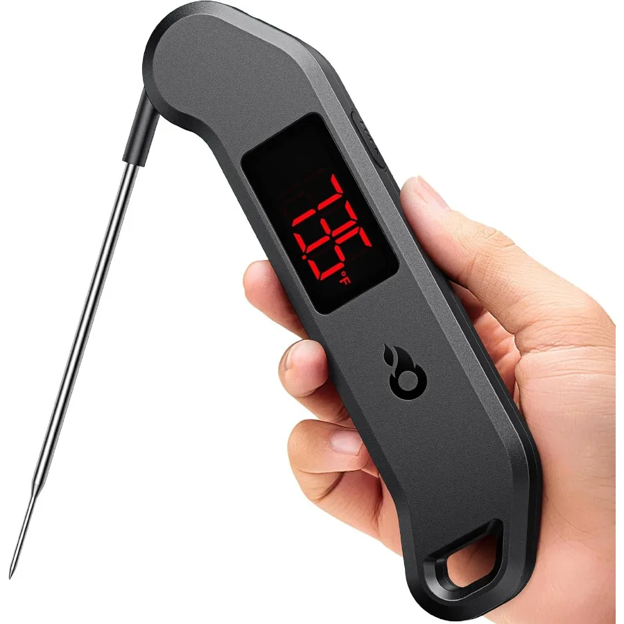 

Professional Digital Meat Thermometer with 1 Second Instant Read Accuracy 0.5 Precision NISTNSF Certified AutoRotate Bright LED