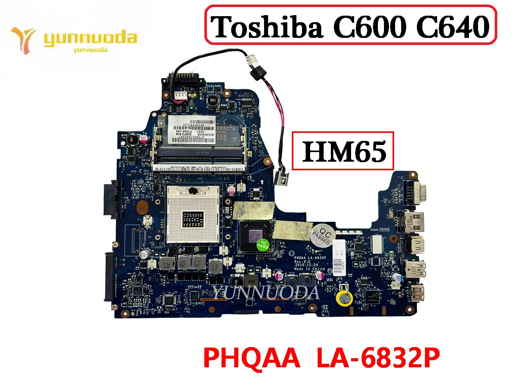 

Original For Toshiba Satellite P755 P755-S5320 Laptop Motherboard HM65 PHQAA LA-6832P DDR3 100% Tested Free Shipping