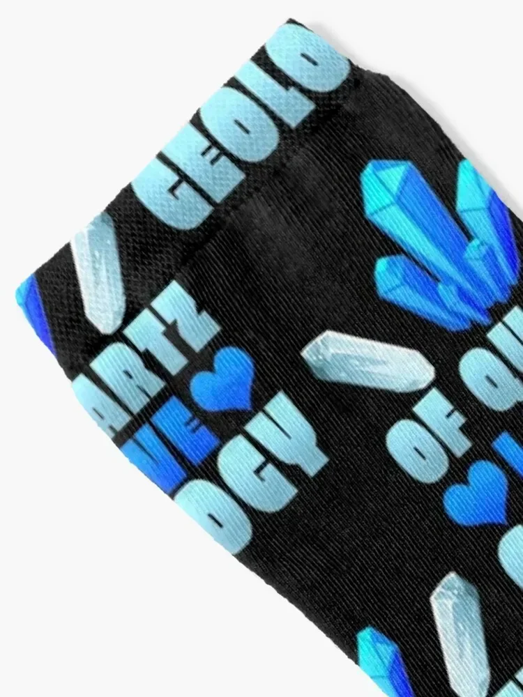 Of Quartz I Love Geology Socks cool Thermal man winter Socks Men Women's