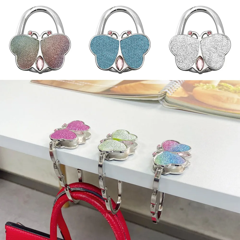 

Portable Collapsible Hook Up Hanger Butterfly Table Side Hook Multifunction Home Decoration Bag Hook