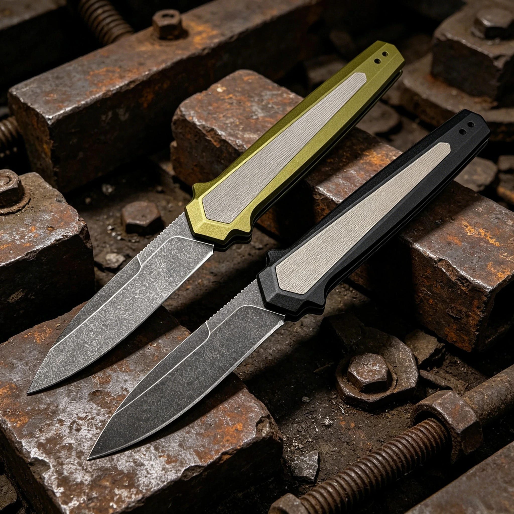 

Portable EDC Folding Knife 8Cr13MoV Steel Blade Aluminum Frame G10 Handle Ideal Outdoor Tool for Camping and Fishing Men's Gift