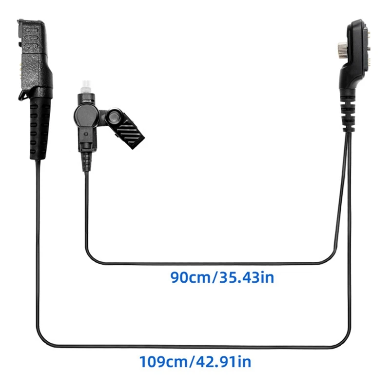 PPT Headset Speaker For Motorola P6620 P6600 P6620i Intercom Headset In-Ear Air Duct Headset