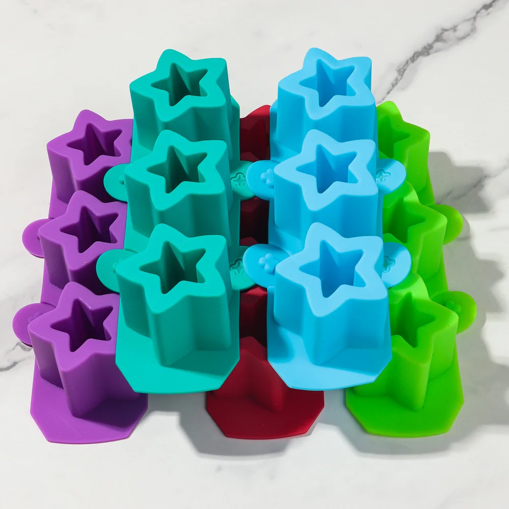 

3 Holes Star Concrete Flowerpot Silicone Mold DIY Succulent Vase Gypsum Concrete Cement Clay Mould Handmade Planting Tools