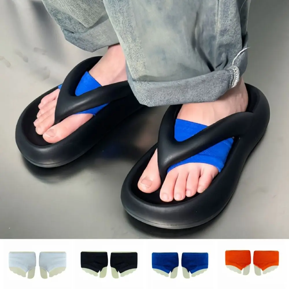 

5Pairs Soft Invisible Flip Flops Short Socks Anti-slip Cotton Half Feet Socks Hosiery Splitting Toes Forefoot Socks Clogs