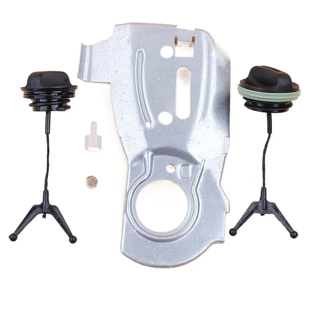 Oil Pump Plate Tank Vent Breather Fuel Oil Cap Kit Fit Husqvarna 340 345 350 Jonsered 2150 2145 2141 Chainsaw Parts 503875701