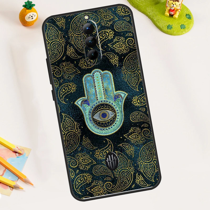 Hamsa Hand Of Fatima Art Case For ZTE Nubia Red Magic 8S 9S 10S 8 9 10 11 Pro Plus 5G 6R 6 7 6S 7S Pro 10 Air Cover - view 6
