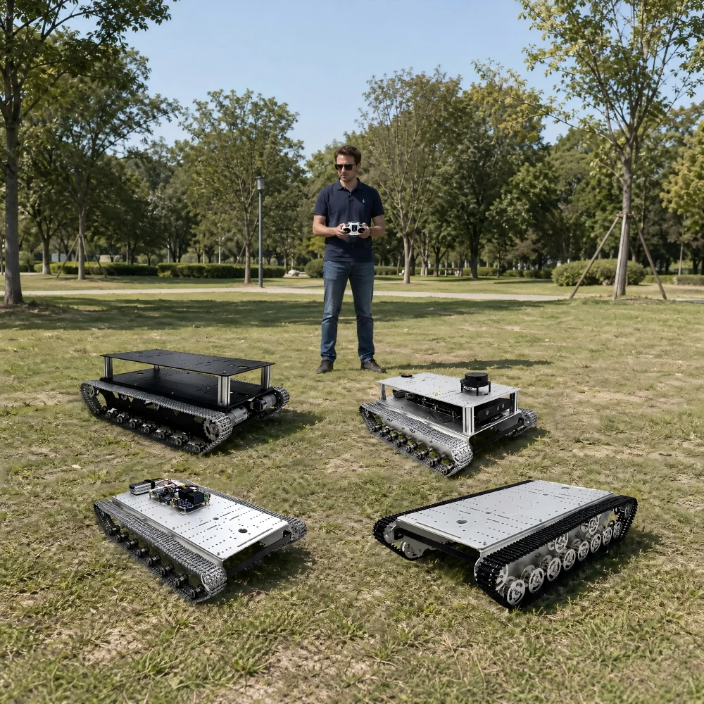 Heavy-load Tracked All-terrain Mobile Chassis, ROS Open-source Development Platform for Robot Cars