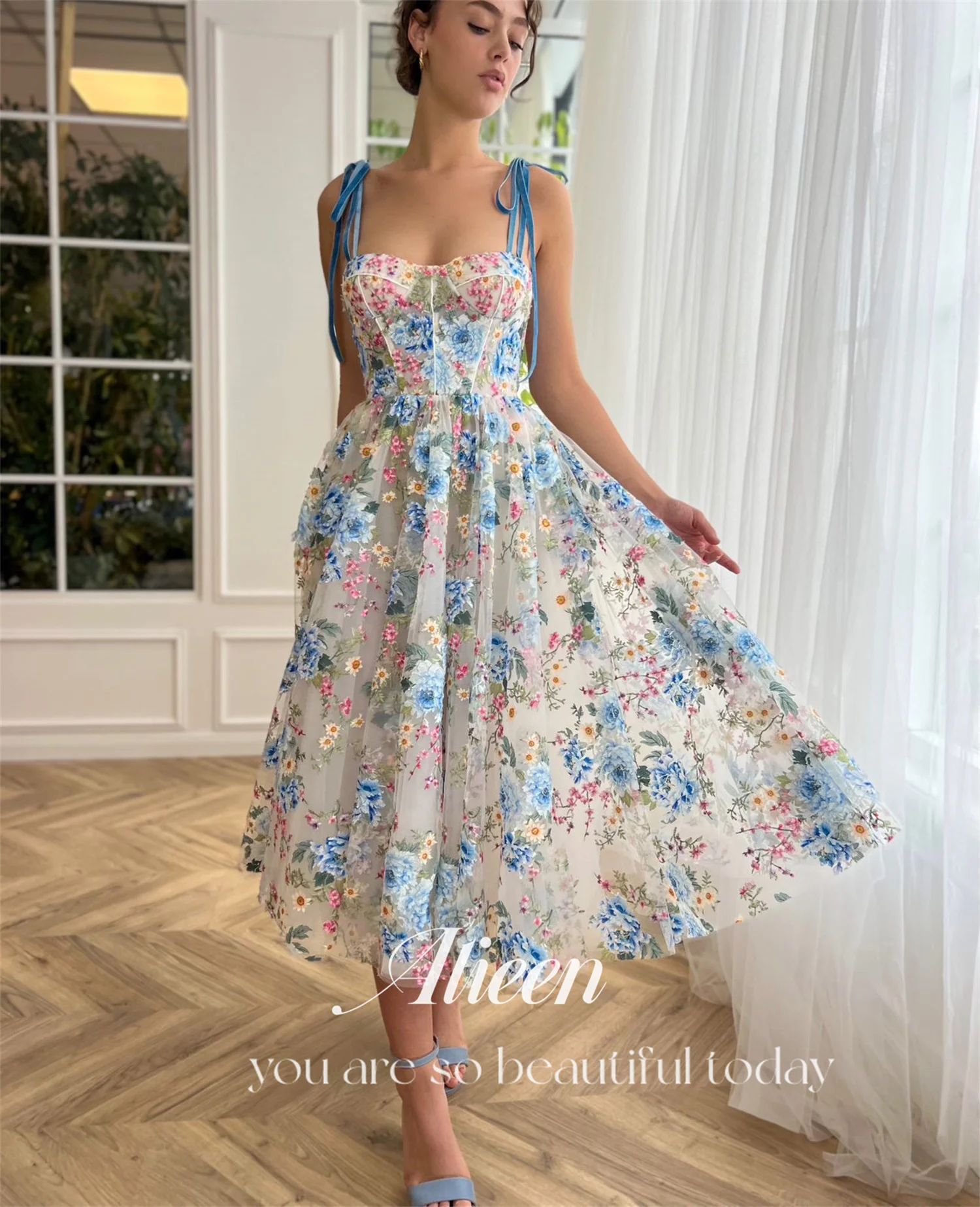 Aileen Flowers Sweetheart Elegant Plus Size Party Dresses for Special Occasions Evening Woman Gala Prom Wedding Dress 2024 Saudi