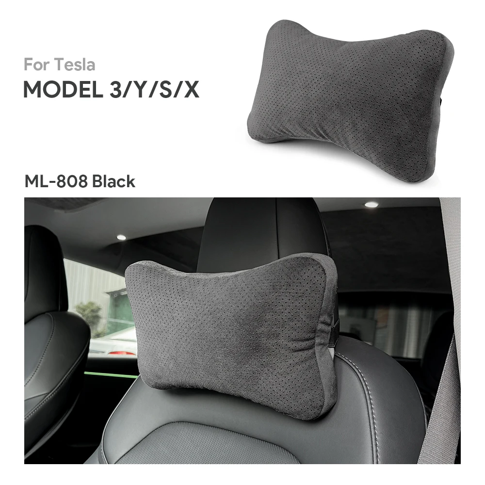 

Universal for Tesla Model 3 Y S X Highland 2024 Car Seat Headrest Neck Pillow Soft Comfort Memory Cushion Accessories