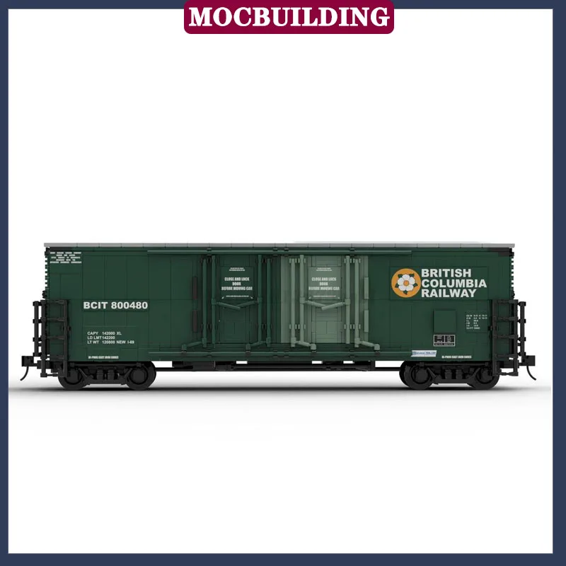 MOC City Train Model Building Block Transport Locomotive Railway Collection Series Toy Gifts