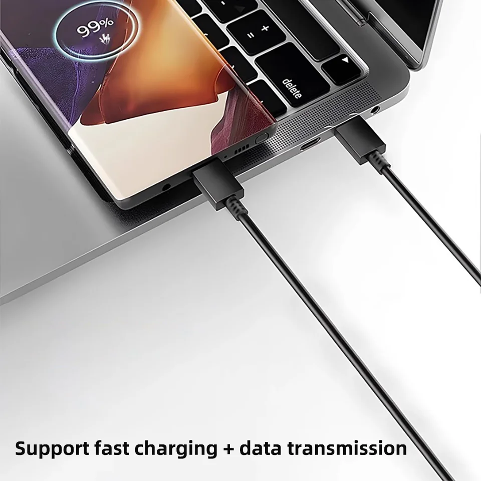 10 Piezas Cable de Carga Rápida PD 100W USB Tipo C a C para Samsung Galaxy S22 S23 S24 S25 Plus Note Ultra A53 A54 Carga y Datos 3