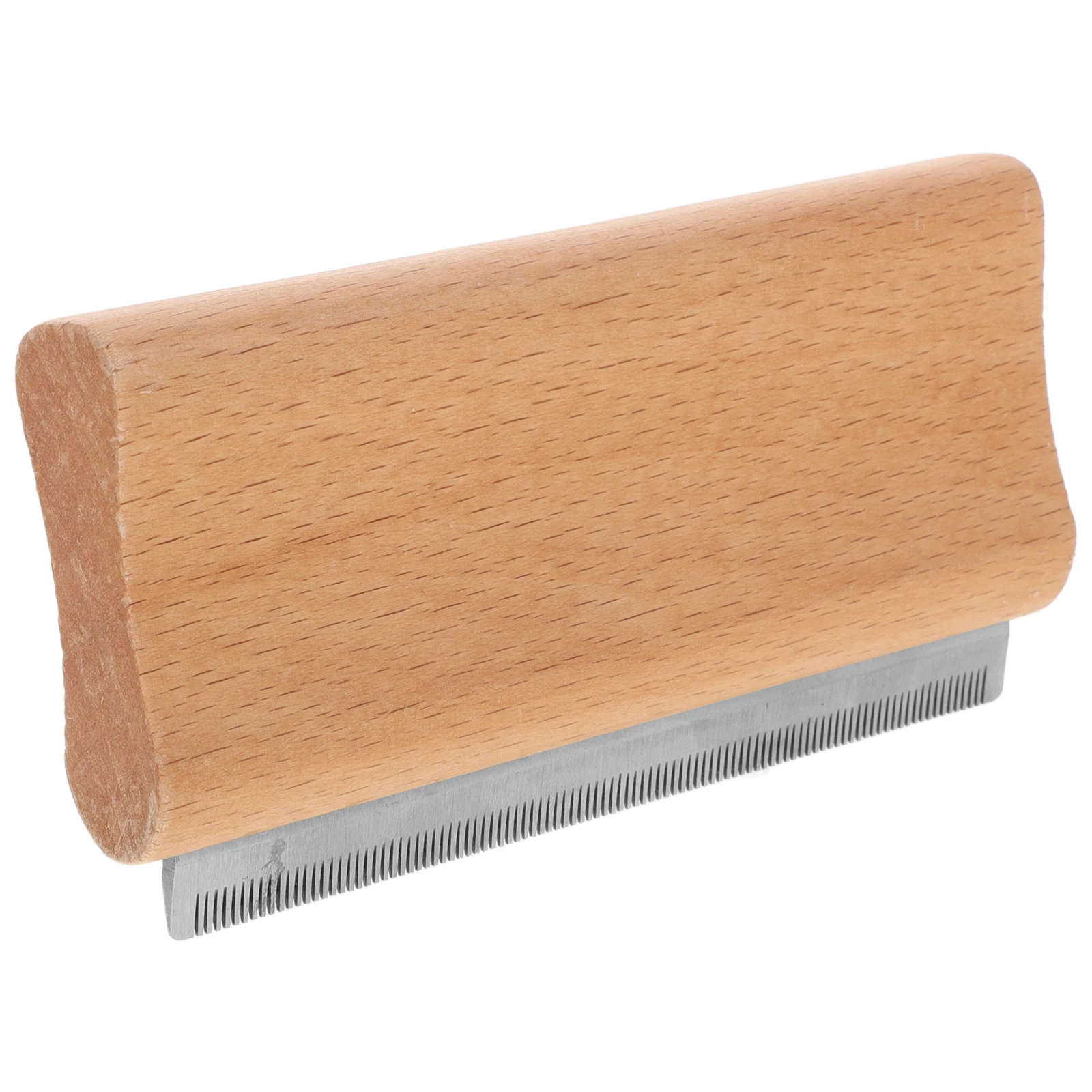 Peine para depilación de mascotas, cepillo de aseo para ganado, vaca, ganado, herramienta de deshedding de caballos, raspador multifuncional, de acero inoxidable, 125mm