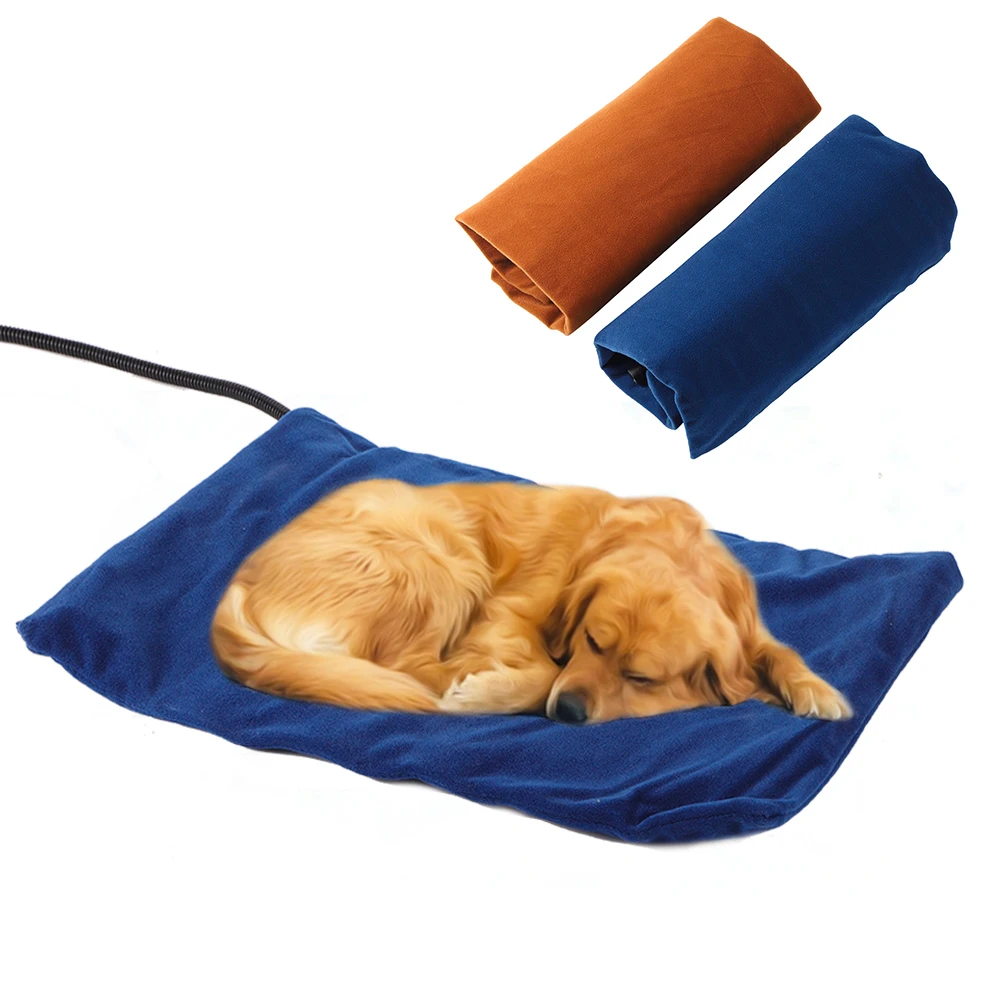 1 Pc Dog Heating Pad Pet Reptile Heating Pad Bed Non-Slip Washable Slat Bed Cat Dog Winter Warming Pad