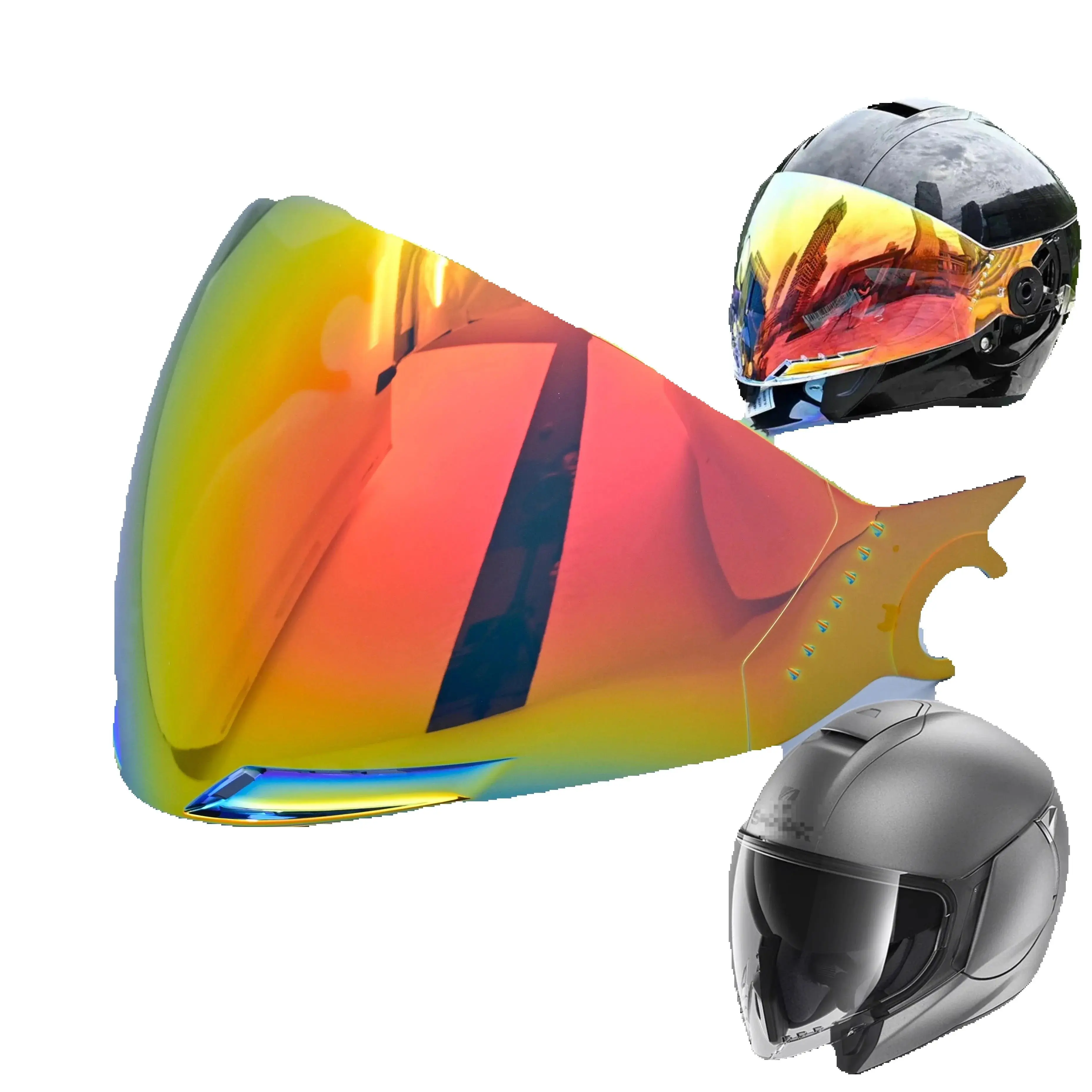 

For Shark Half Helmet CITY CRUISER SEKO Lenses Helmet Lenses Day and Night Universal Electroplating Anti-Fog