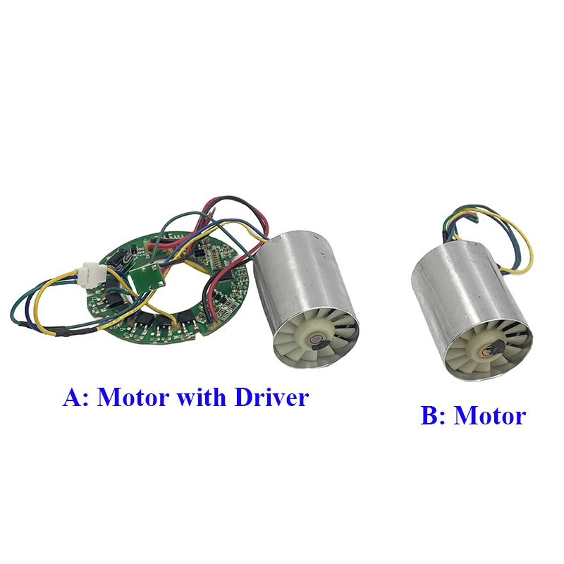 Mini conducto sin escobillas trifásico de alta velocidad, Motor de ventilador de hoja eléctrica, impulsor de fibra de nailon para secador de pelo, DC 24V, 50W, 35mm