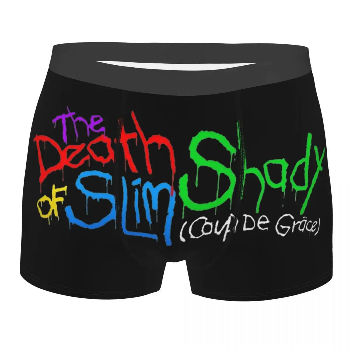 Men's The Death Of Slim Shady Eminem Boxer Shorts Panties Polyester Underwear 2024 New Album Male Sexy Underpants