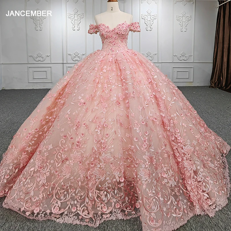 

Quinceanera Dresses Ball Gown Flower Vestidos De 15 Años Pink Sweetheart Beading DY9946 Evening Party Dress 2022 bar mitzvah