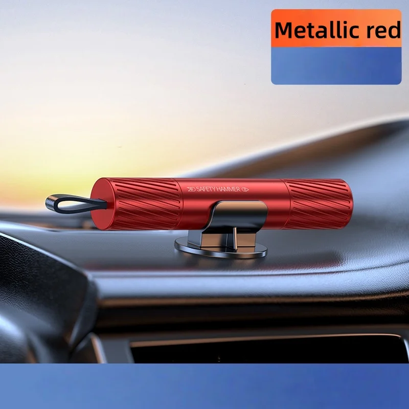 

Car window breaker with seat belt cutting knife, car safety hammer, multi-functional window breaker, car escape hammer