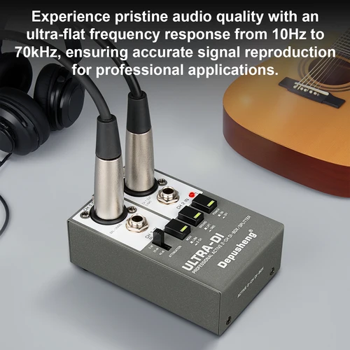 Imagen 2 del producto Depusheng DI BOX Sistema de audio activo de dos canales Equipo de audio de alta frecuencia Guitarra eléctrica y instrumentos de escenario