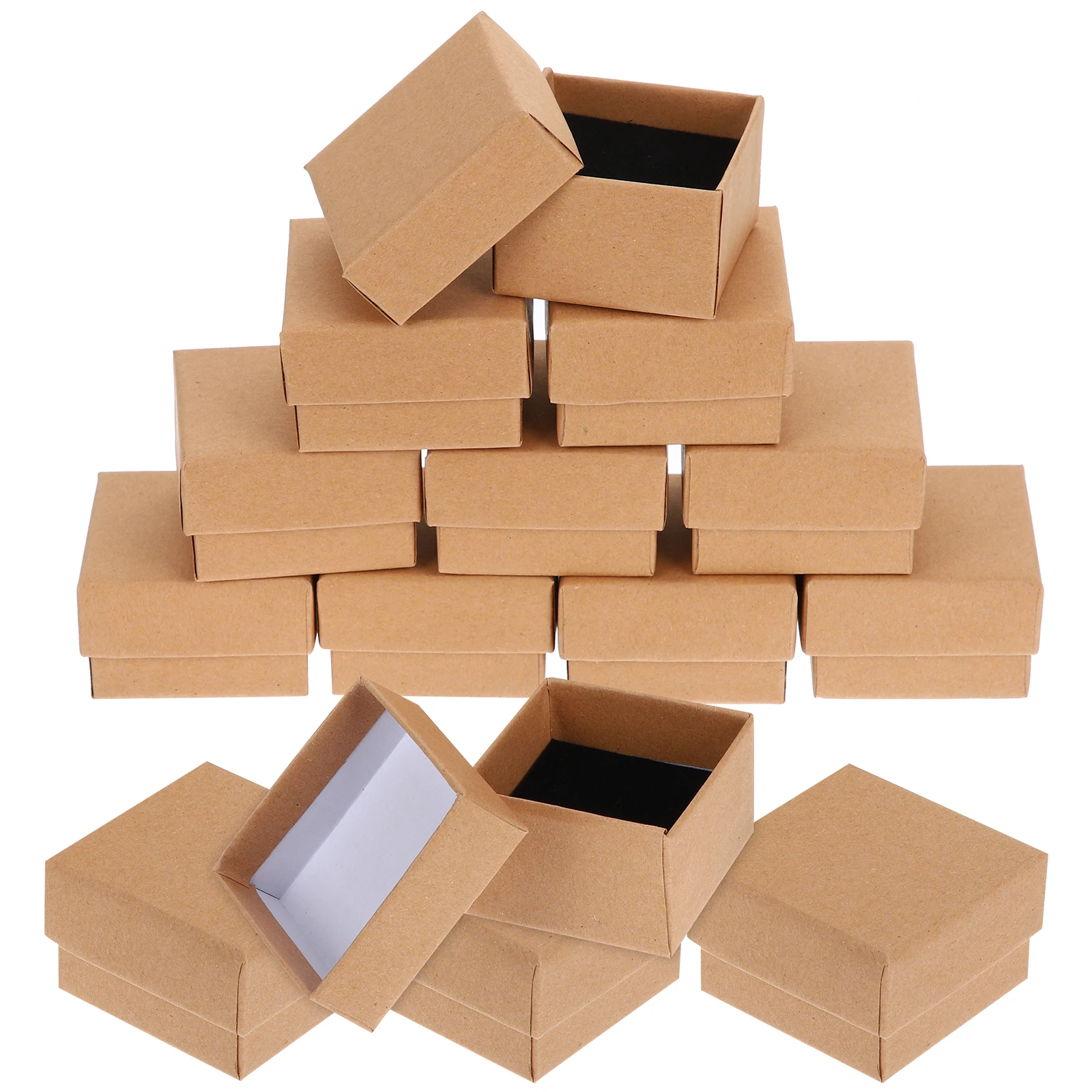 50 Pcs Jewelry Packing Box Cardboard Bulk Packaging Necklace Case Jewelry Gift Packaging Box Bracelet Gift Boxes Presents
