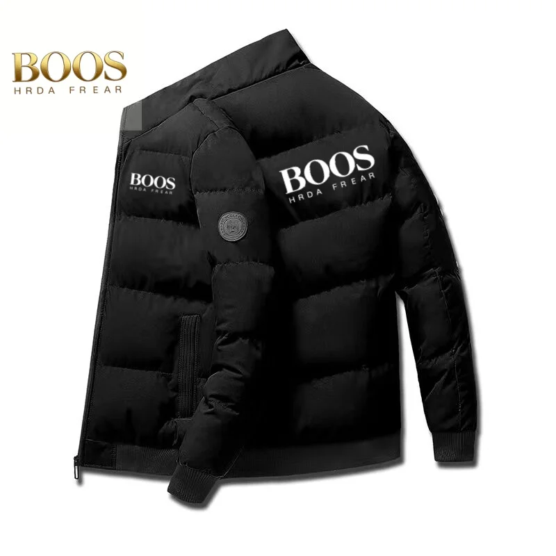 Winter Tiger Head Embroidered Cotton Short Jacket, Korean Fashion Thick Coat, Men's Jacket, 2026 Youth Fashion