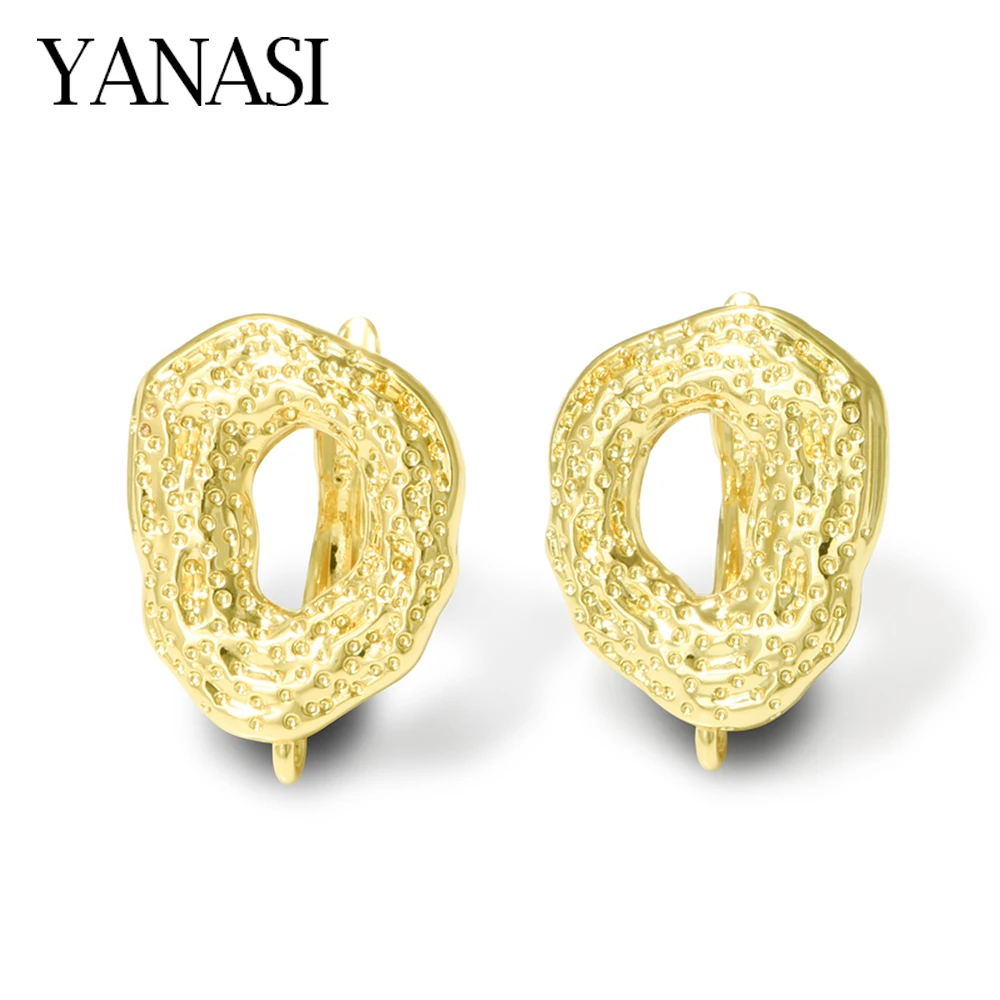 1 Pair Big Size18K Gold Plated Brass Earring Hooks  Accessories for DIY Craft Handmade Jewelry Findings  Anti Allergy