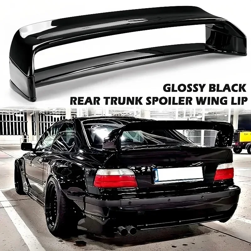 E36 Wing Spoiler for Bmw M3 1990-2000 318i 323i 323ti Sedan / Coupe Sports Spoilers Gt Silver Rear Trunk Boot Lip Lid Spoiler