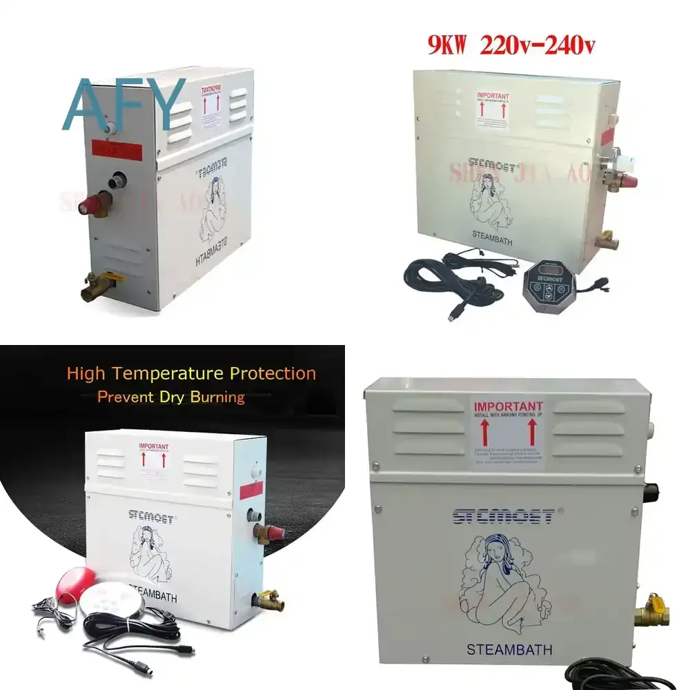 New Small 9KW Steam Generator for Home Sauna Bath SPA Steam Shower Room Steaming Machine for 220V 380V ST-90 steam generator