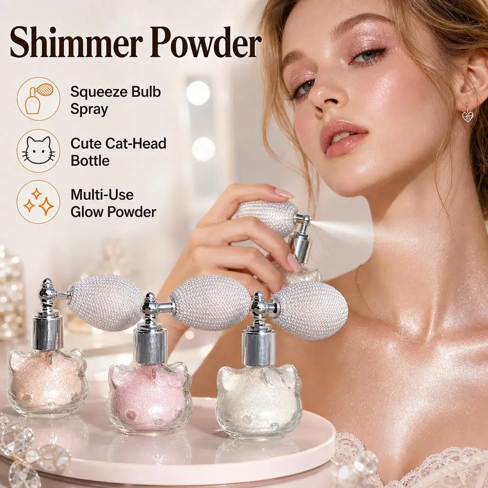 Glänzendes Glitzer-Körperpuder Highlighter Diamant Hochglanz-Glitzer Körperbronzer Highlighter-Puder Gesichtskontur Funkelndes Make-up – Detail 6